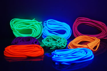 Blacklight Glo-Line 6mm Hollow Core Luminescent Decorative Roping